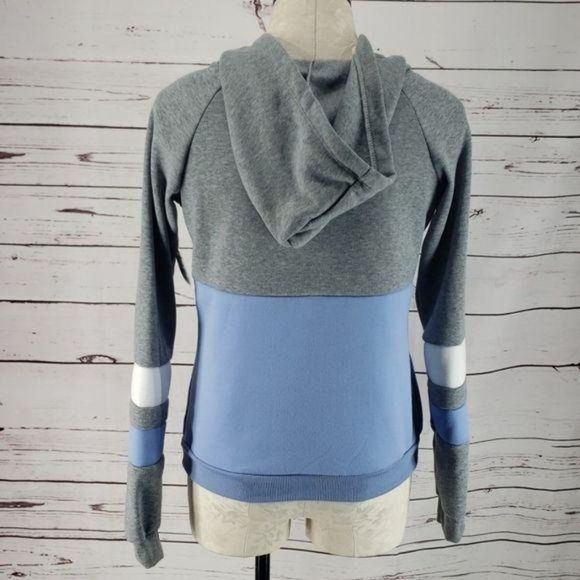 NYC 92 Brooklyn All‎ Stars Tri Color Colorblock Corset Hooded Sweater Medium - Picture 6 of 7